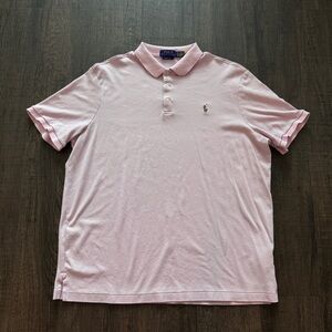 Ralph Lauren Men's Light Pink Polo Shirt